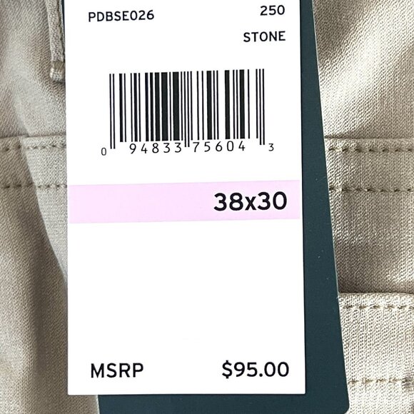 NWT Perry Ellis Men's Stretch Slim Fit Pants Size 36x30 Stone Color Slim Leg - Picture 6 of 15